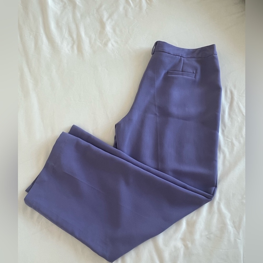 Chic Lavender Wide Leg Women's Pants - Picture 4 of 5